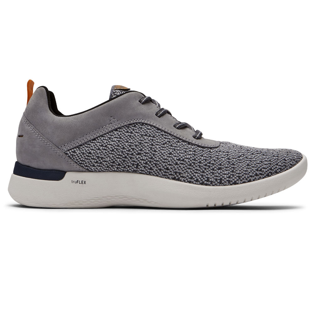 Rockport Singapore Mens Sneakers - truFLEX Fly Plain Toe Grey - LV7259481